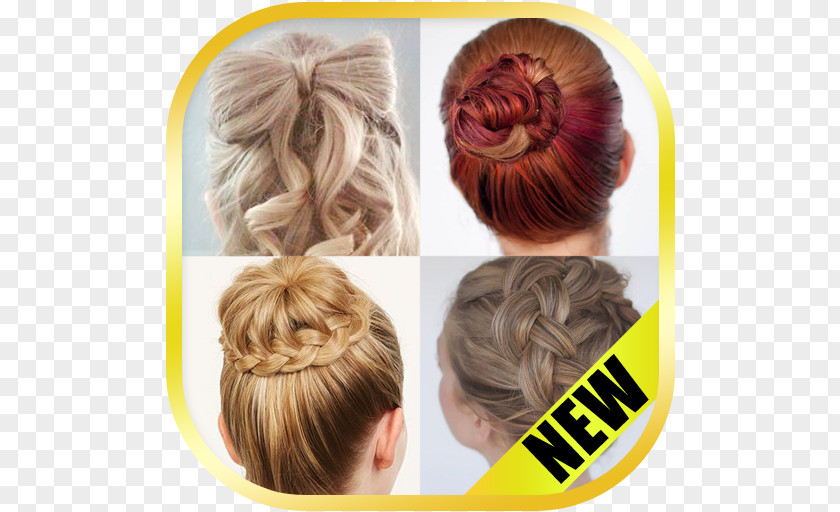 Bun Hairstyle Updo Prom PNG