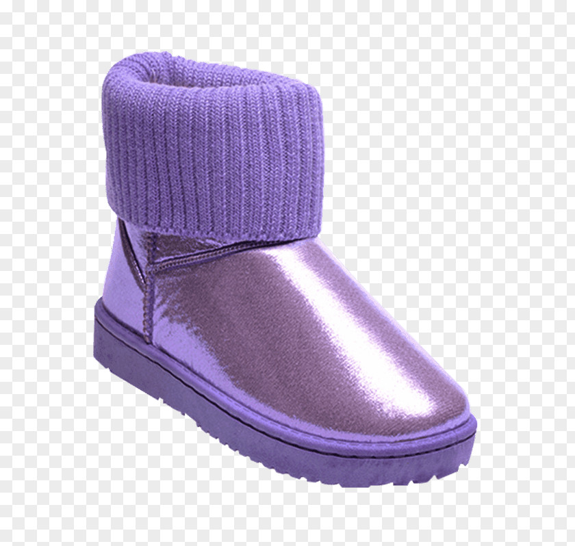 Purple Boots Snow Boot Shoe Absatz PNG