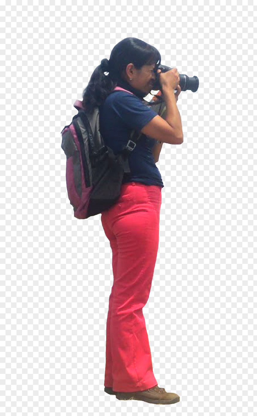 Woman Photography Backpack PNG