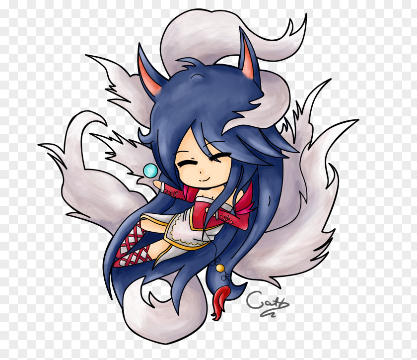 Ahri Lol Animated Cartoon Demon PNG