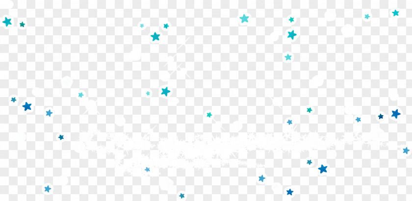 Hand-painted Blue Star Vector Sky Atmosphere Wallpaper PNG