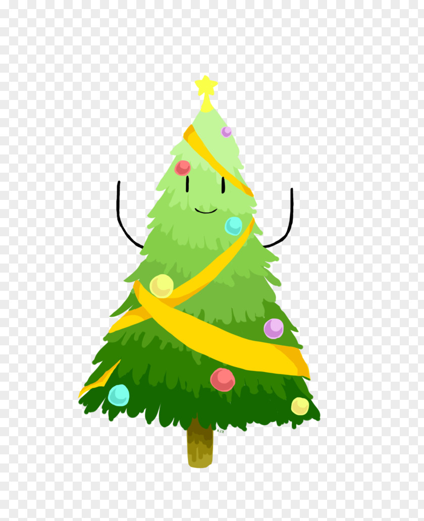 HANDS RAISED Christmas Tree Ornament Spruce Fir PNG
