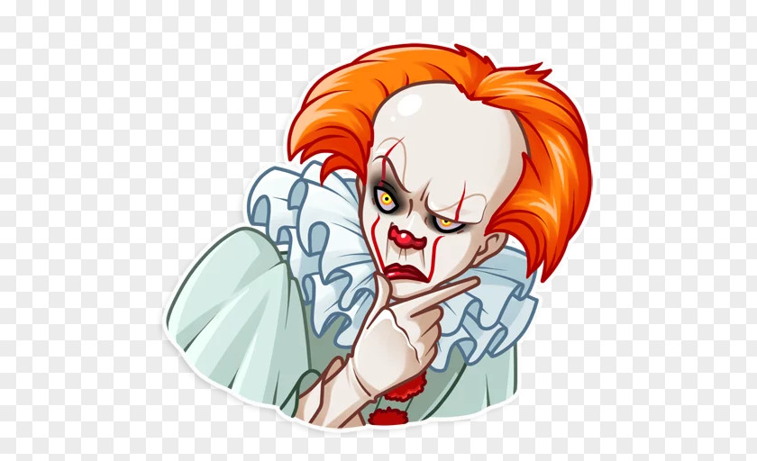 It Sticker Telegram Decal Clown PNG