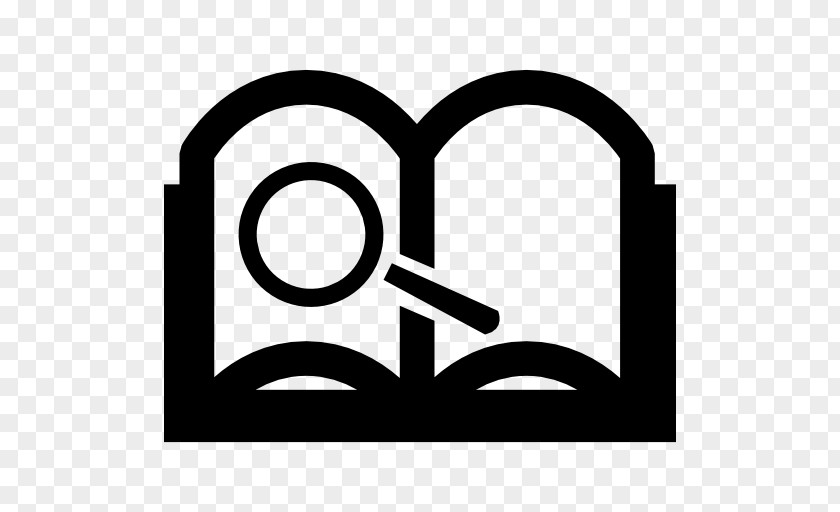 Magnifying Glass Book Logo PNG