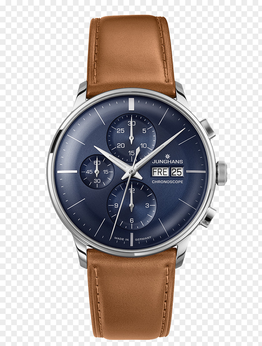 Watch Junghans Chronometer Chronograph Blue PNG