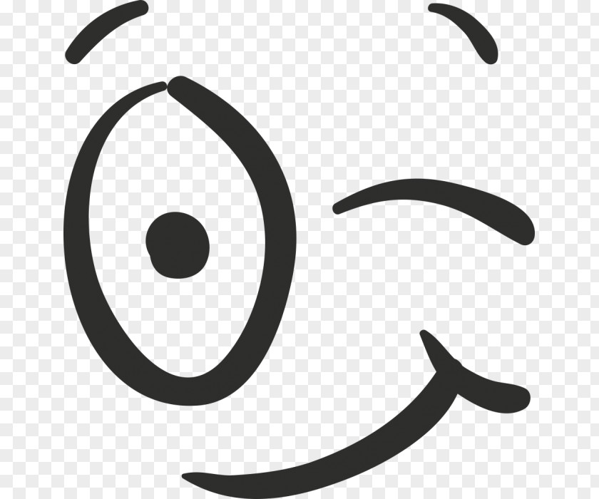 Adhere To Wink Emoticon Eye Sticker Smile PNG