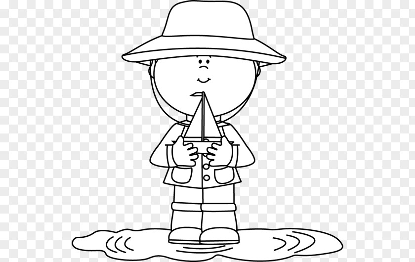 Black Puddle Line Art Cartoon Headgear Hat Clip PNG