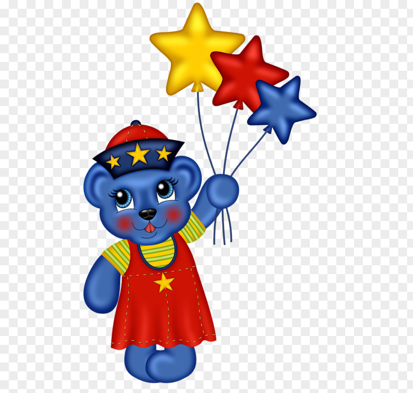 Blue Bear Cartoon Clip Art PNG