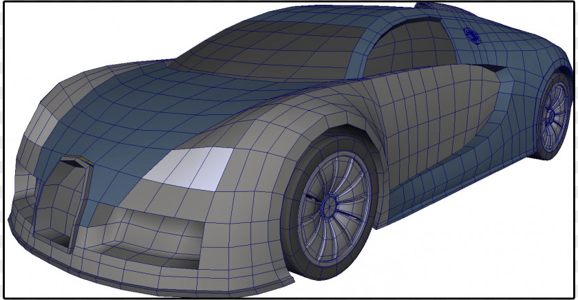 Bugatti 2009 Veyron Sports Car SolidWorks PNG