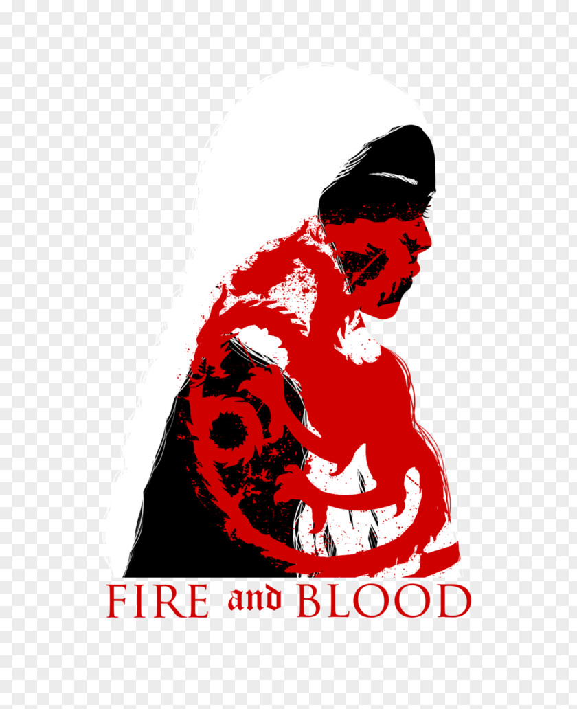 Fire And Blood Logo Character House Targaryen Font PNG