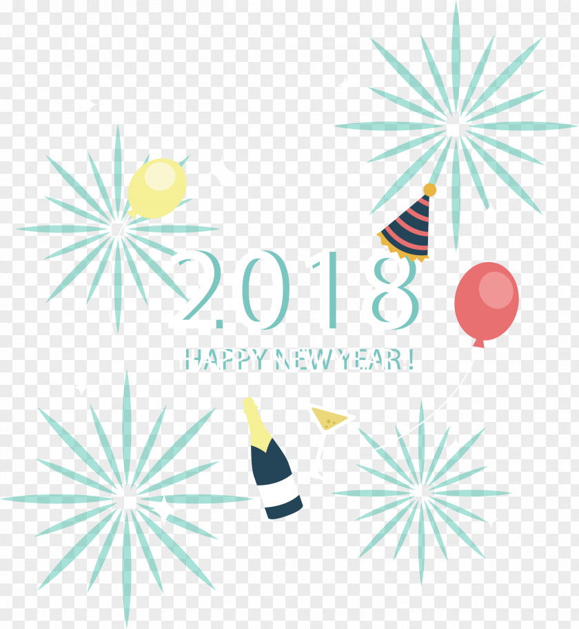 2018 New Year's Carnival Year Clip Art PNG