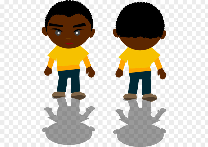 Cartoon Black Boy Clip Art PNG