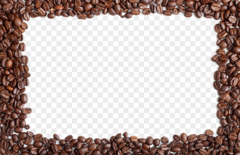 Coffee Beans Border Iced Bean Cafe Percolator PNG