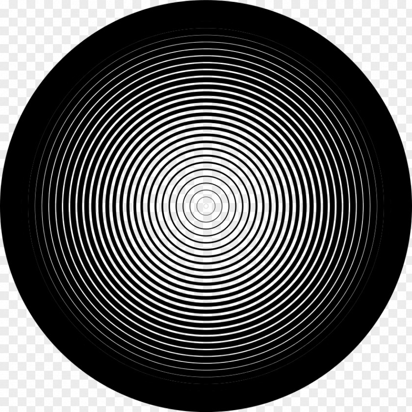 Concentric Circle Spiral PNG