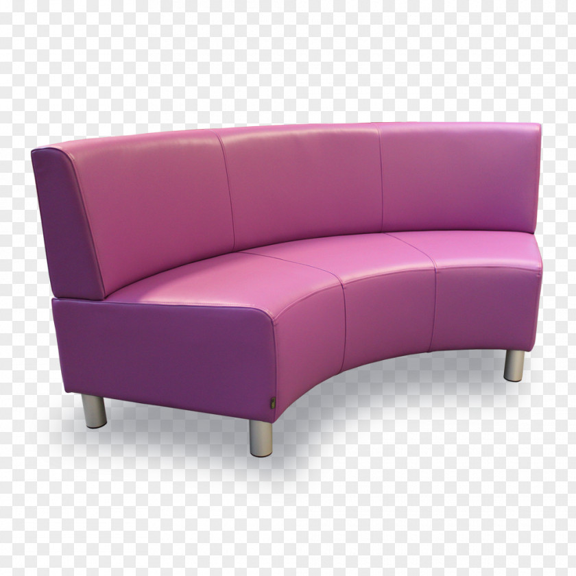 Curve Purple Sofa Bed Couch Armrest PNG