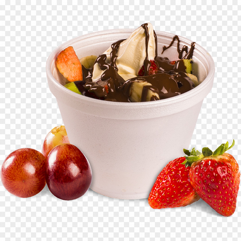 Fondue Sundae Chocolate Ice Cream Frozen Yogurt PNG