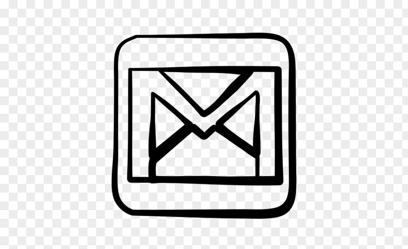 Gmail Black And White Email Logo Clip Art PNG