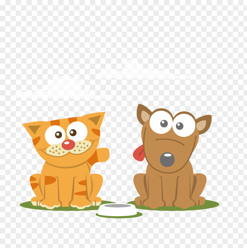 Vector Cats And Dogs Cat Dog Cartoon Pet PNG