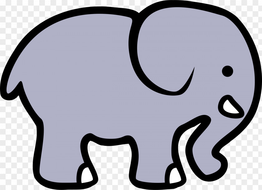 Elephant Silhouette Elephantidae Cartoon Drawing Clip Art PNG