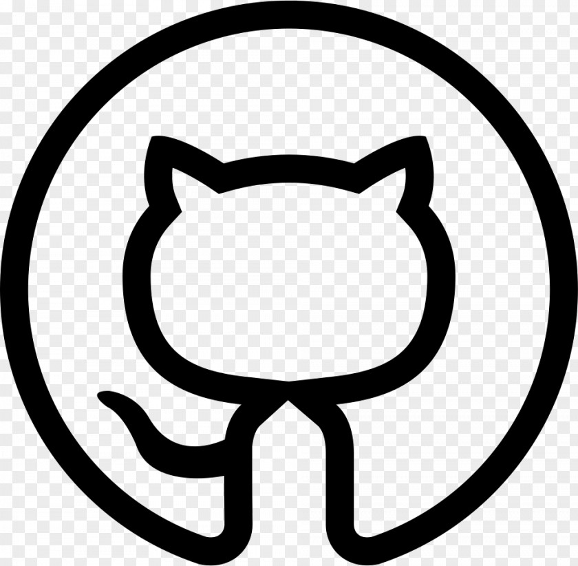 Github Icon Sticker Text Clip Art Ember Limited Redbubble PNG