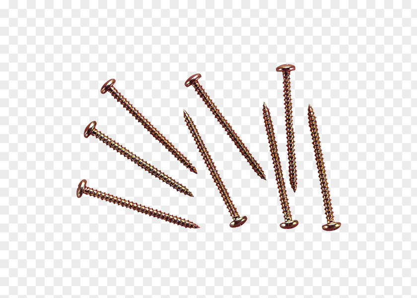Screw Fastener ISO Metric Thread Copper Material PNG