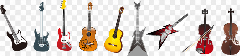 Vector Bass Guitar Instrument Musical Note PNG
