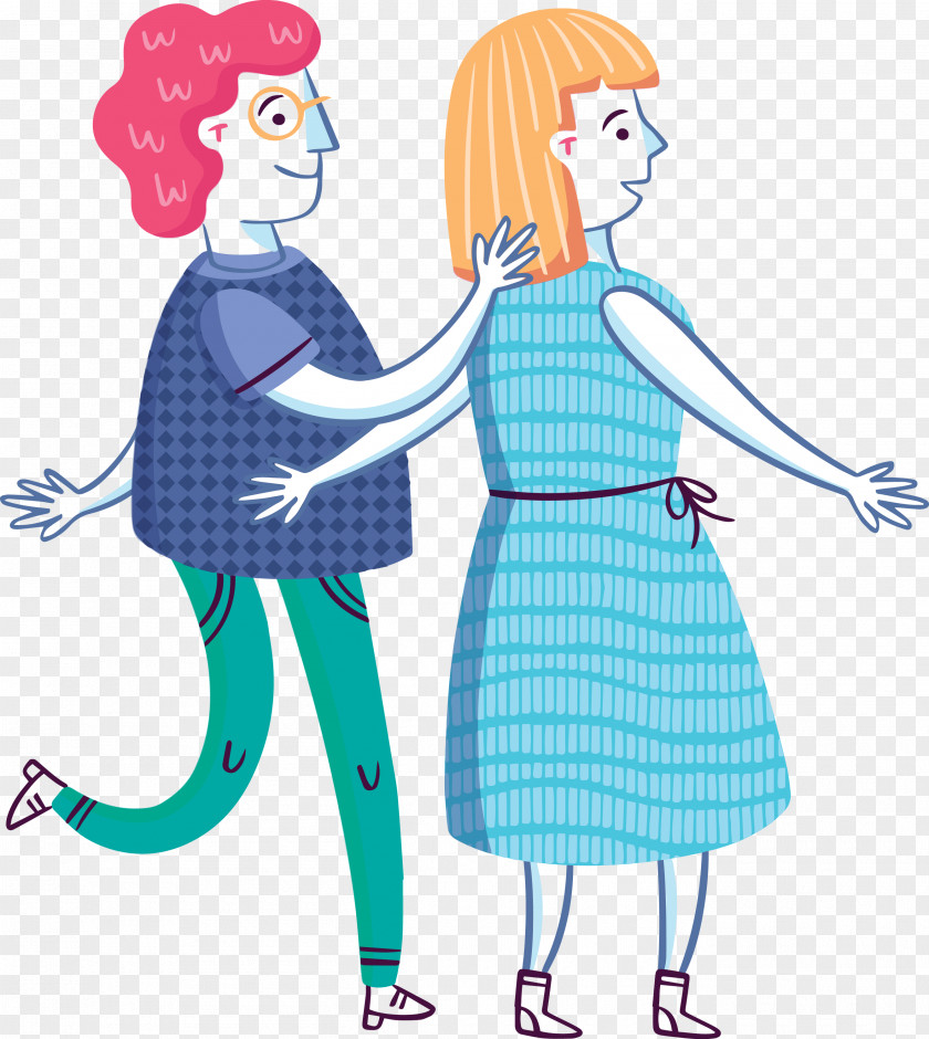 Dress Cartoon Human Happiness Pattern PNG