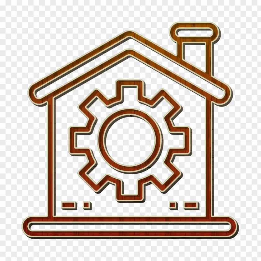 Home Icon Gear House Automation PNG
