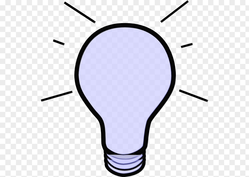 Light Bulb Line Art PNG