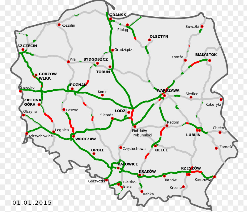 Road A1 Autostrada Controlled-access Highway Highways In Poland Two-lane Expressway PNG