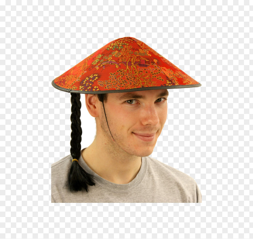 CHINESE CLOTH Coolie Asian Conical Hat Sun Costume PNG