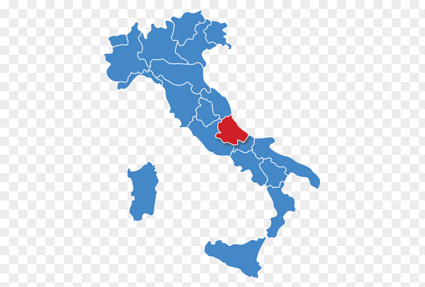 Map Regions Of Italy Nuroll S.p.a. Vector PNG