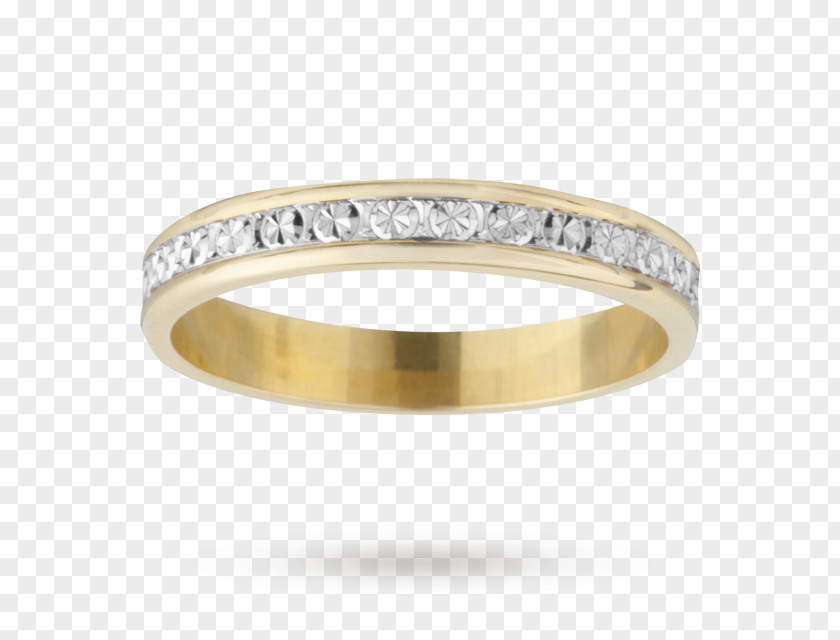 Wedding Ring Gold Diamond Cut Eternity PNG