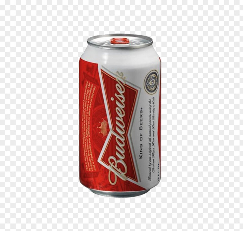 Budweiser Lager Beer Anheuser-Busch Beverage Can PNG