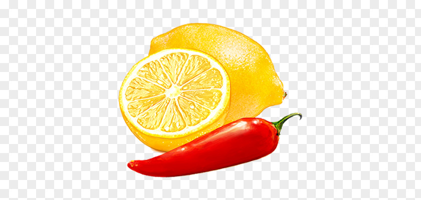 Lemon Chili Pepper Con Carne Vegetarian Cuisine Tangelo PNG