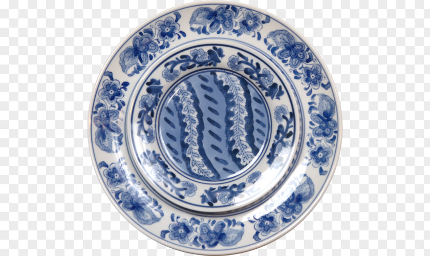 Plate Blue And White Pottery Ceramic Cobalt Porcelain PNG