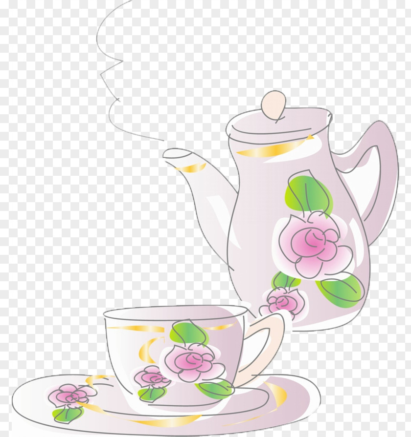 Art Tea Coffee Cup Illustration PNG