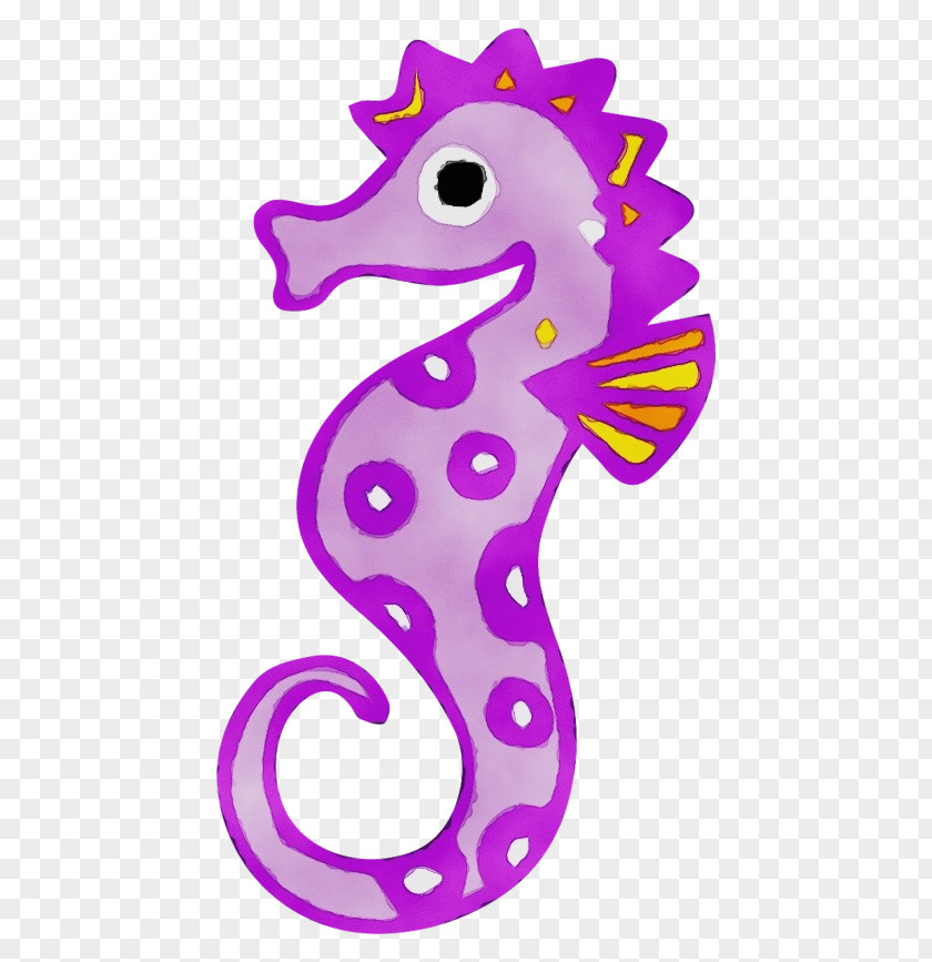 Fish Purple Watercolor Animal PNG