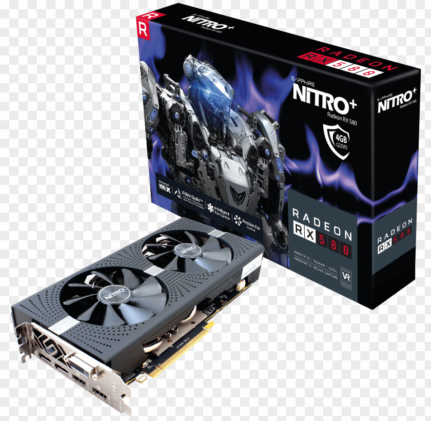 Graphics Cards & Video Adapters Sapphire Technology AMD Radeon RX 580 GDDR5 SDRAM PNG