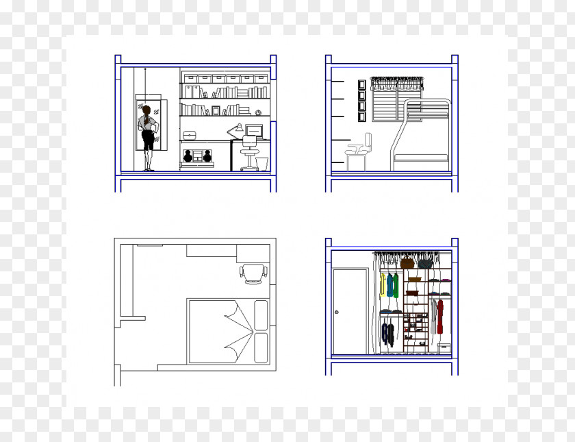 Interior Design Computer-aided Services Bedroom Drawing .dwg PNG
