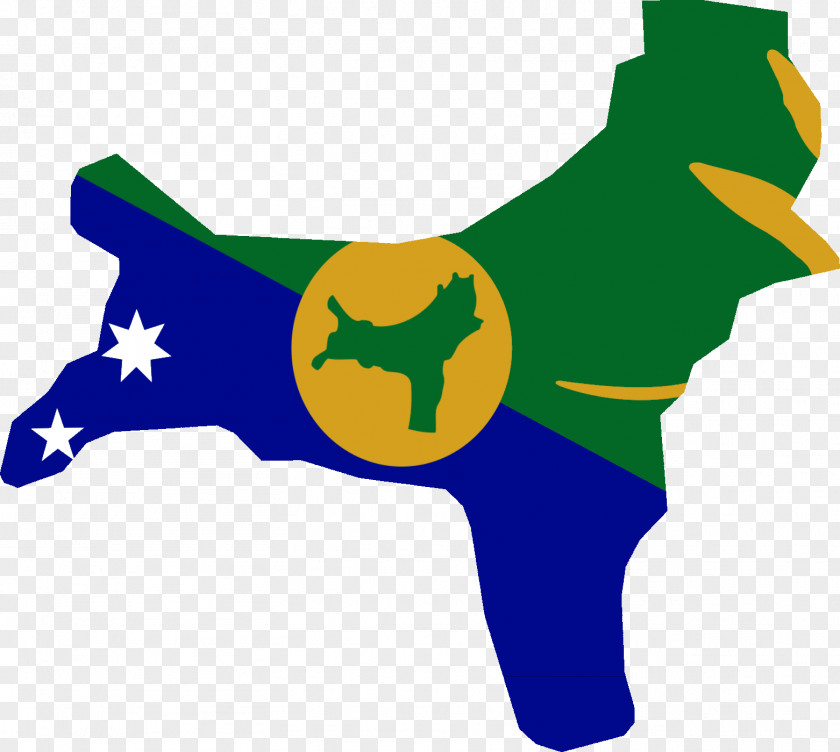 Island Flag Of Christmas Map PNG
