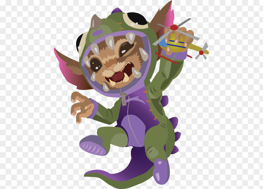League Of Legends Gnar Dinosaur Drawing PNG