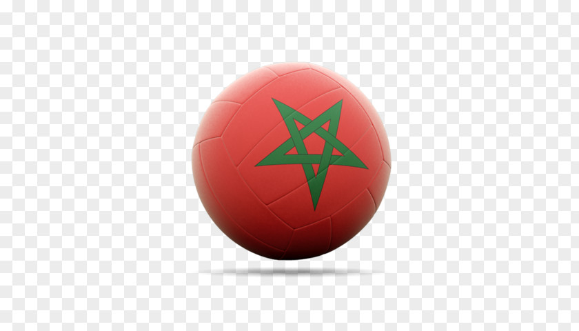 Moroccan Flag Cricket Balls Product Design PNG