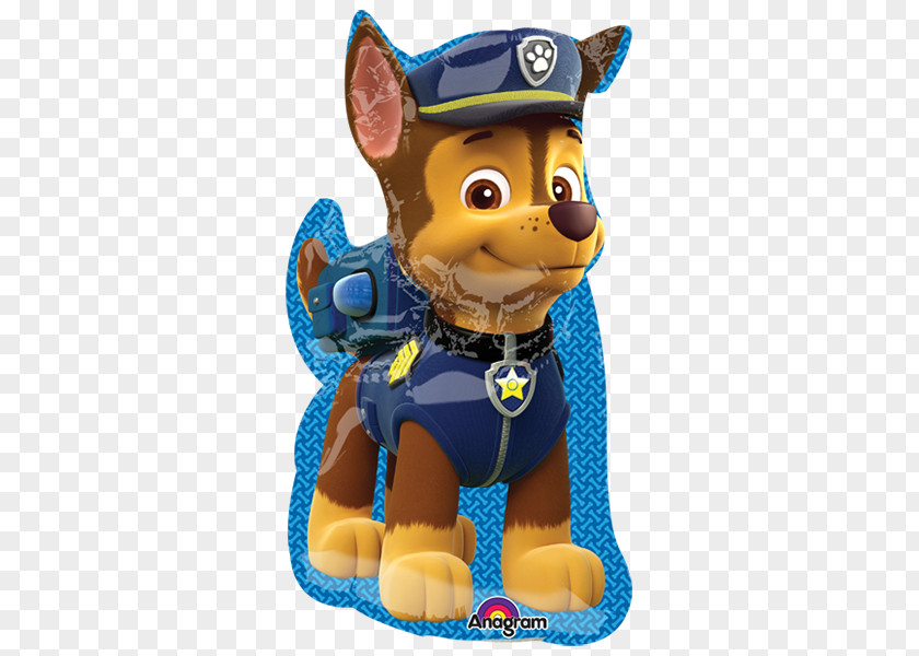 Paw Patrol Chase Balloon Children's Party Birthday Favor PNG