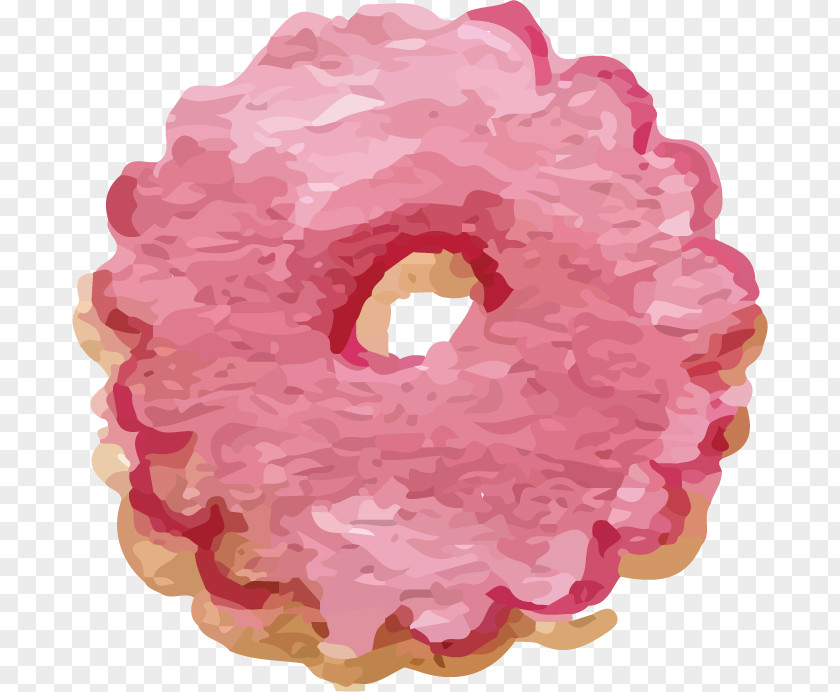 Pink Donut Doughnut Food PNG