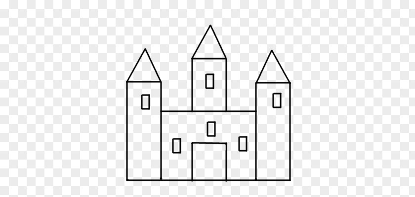 Castle Drawing Paper White House Line Art PNG
