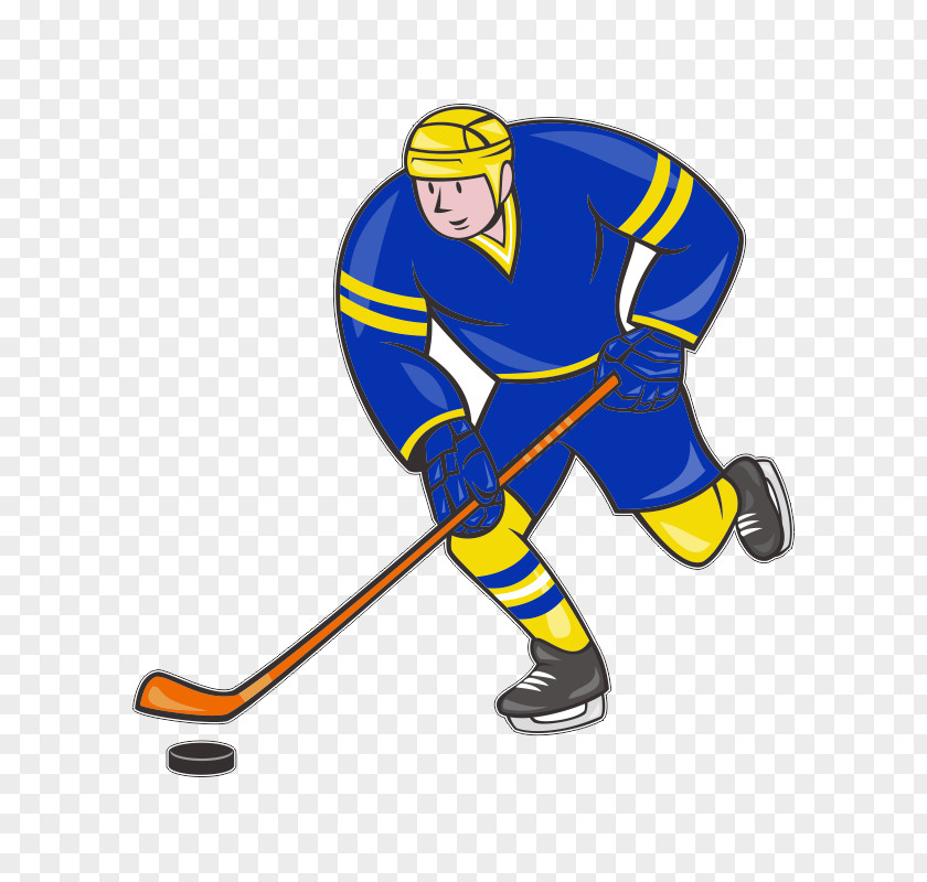 Hockey Sticks Ice Puck Cartoon PNG