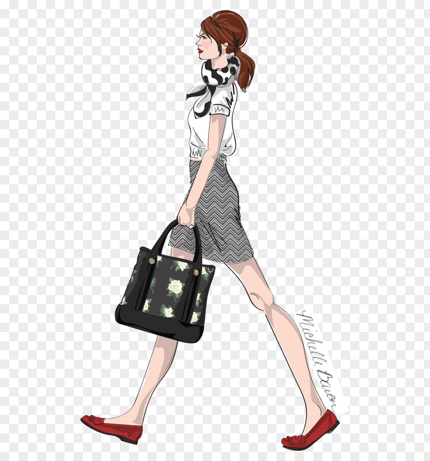 Casual Chiq Fashion Illustration Art Drawing PNG