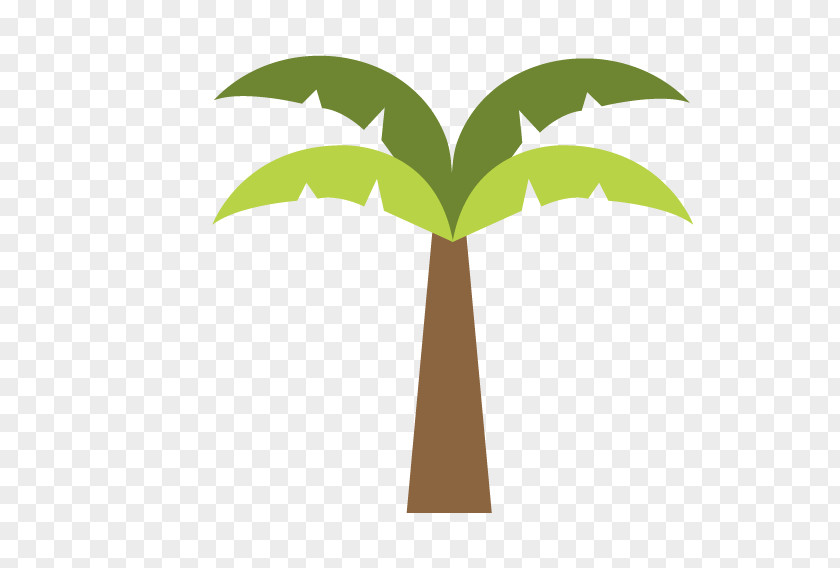 Green Coconut Tree Cartoon Images Icon PNG