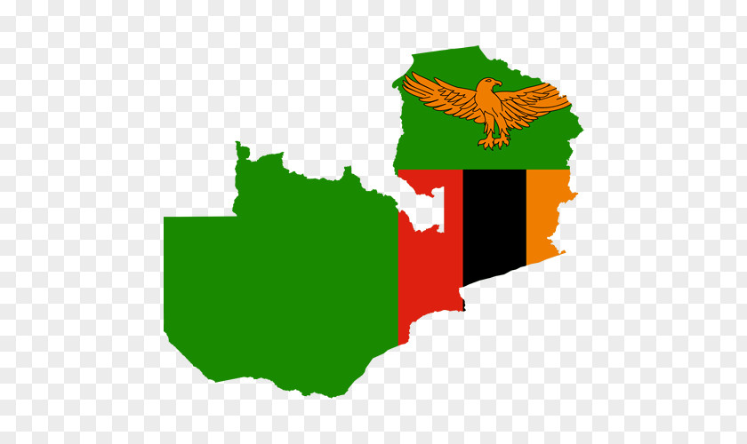 Map Flag Of Zambia National PNG